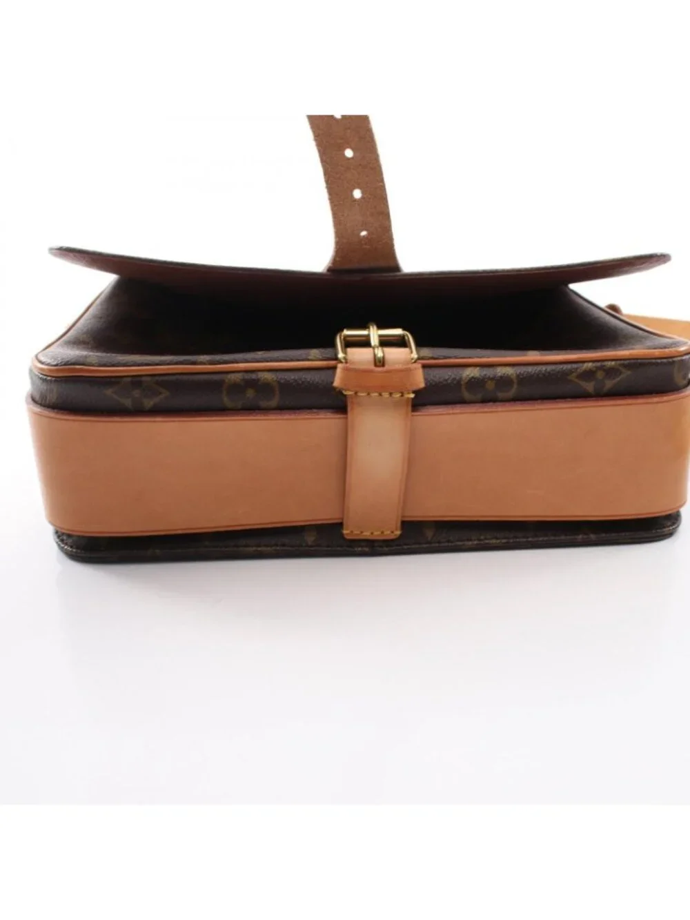 Louis Vuitton Shoulder Bag Cartouchiere GM Canvas Leather